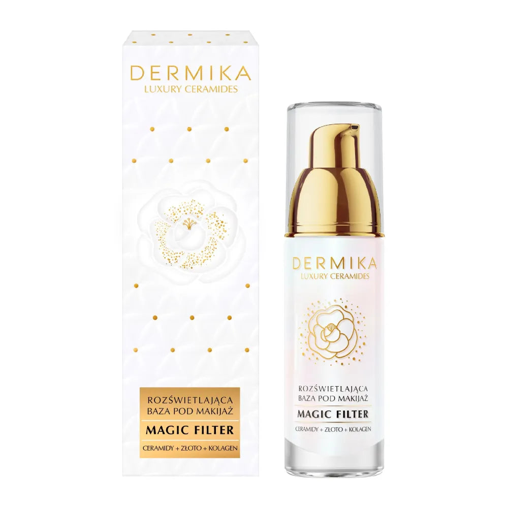 DERMIKA Prabangus keramidinis šviesą atspindintis makiažo pagrindas Magic Filter 30 ml - Kosmetika