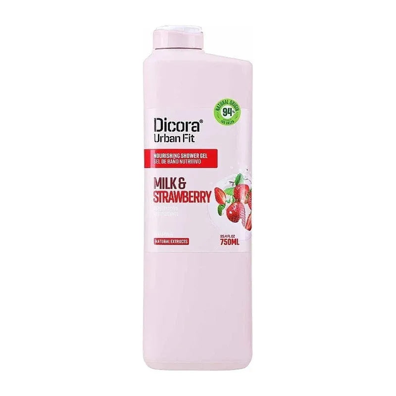 DICORA Dušo gelis Pienas ir braškės 750 ml - Kosmetika
