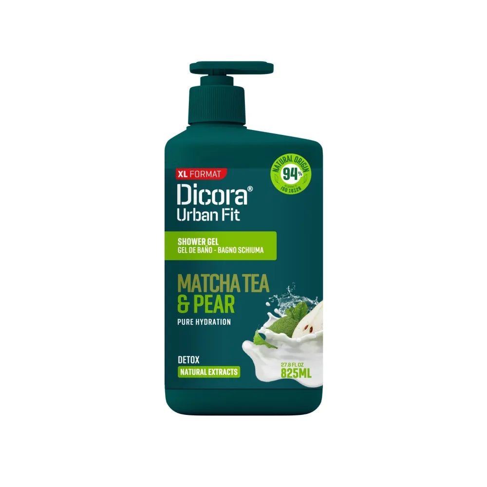 DICORA Matcha Tea and Pear Shower Gel 825 ml - Kosmetika