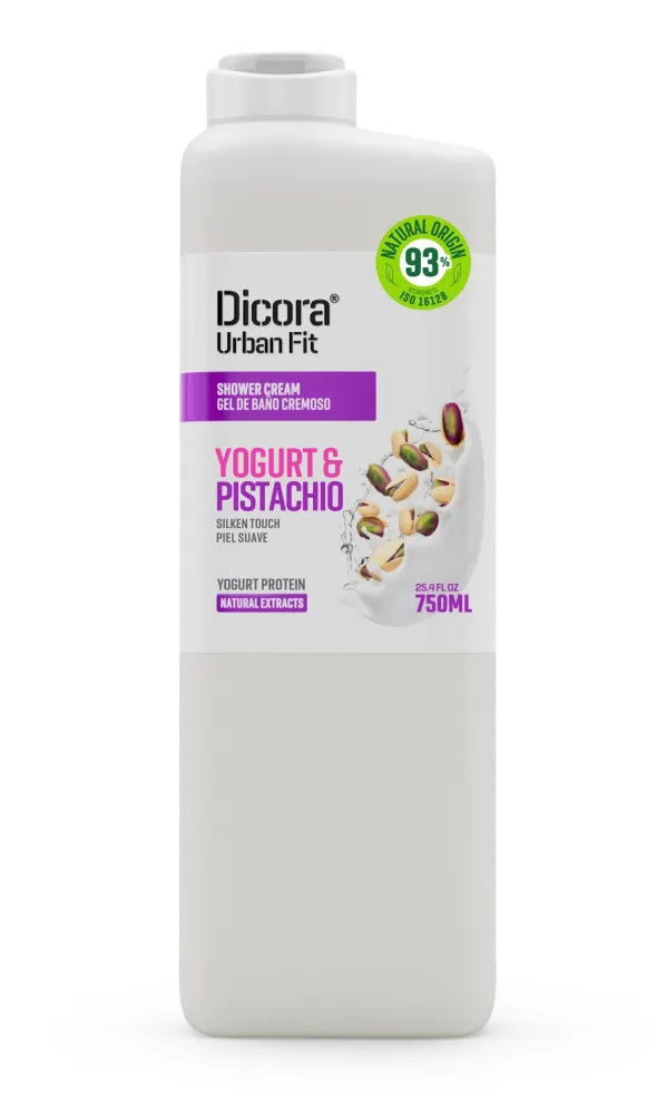 DICORA Urban Fit kreminis dušo gelis su jogurtu ir pistacijomis 750 ml - Kosmetika