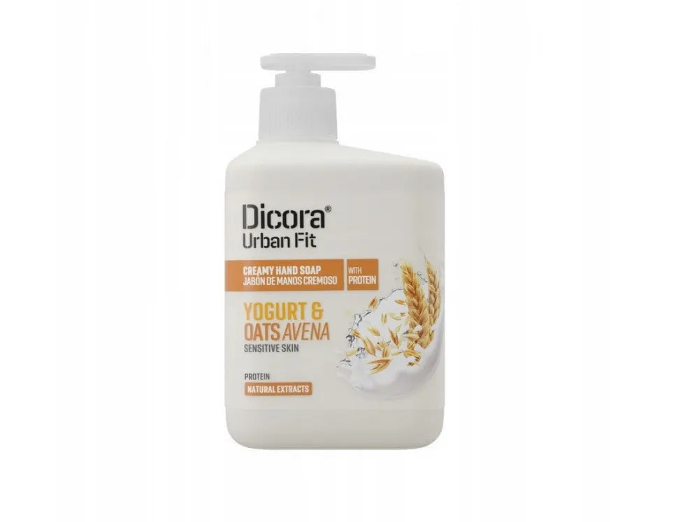 DICORA Urban Fit rankų ploviklis su jogurtu avižomis ir baltymais 500 ml - Kosmetika
