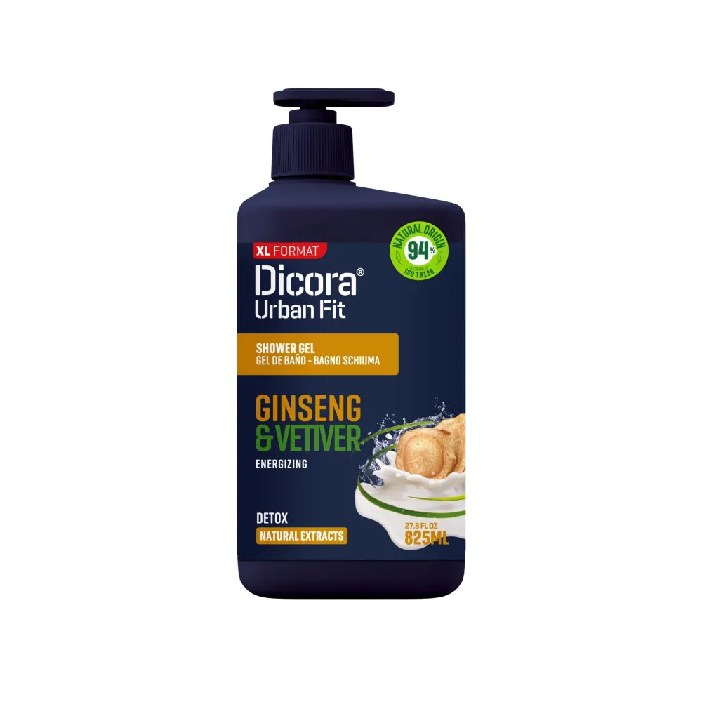 DICORA Vetiver and Ginseng Shower Gel 825 ml - Kosmetika