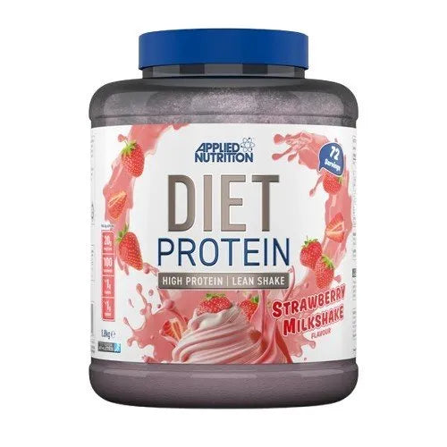 Diet Whey Strawberry Milkshake - 1800g - Applied Nutrition - Sporto papildai