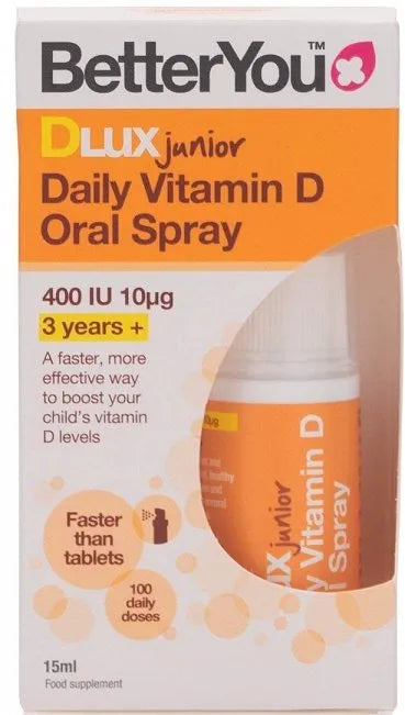 DLux Junior Daily Vitamin D Oral Spray - 15 ml - BetterYou - Papildai