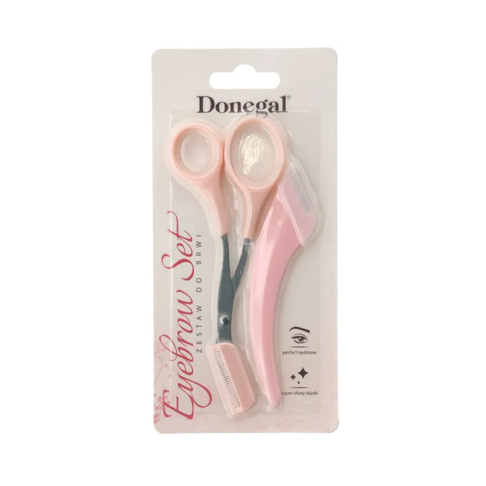 DONEGAL Eyebrow Scissors with comb (4427) - Kosmetika