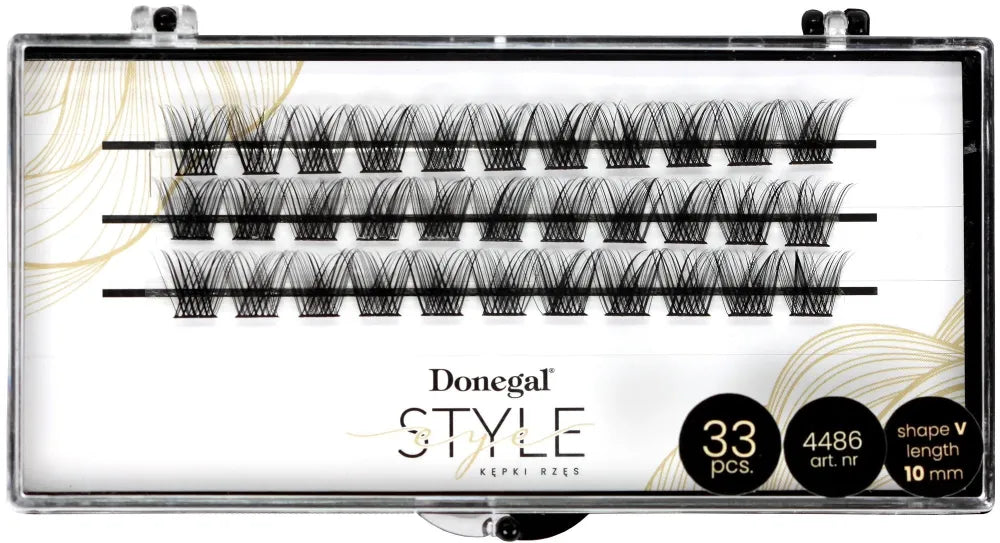 DONEGAL False eyelashes V-Eye -Stilius 10mm (4486) - Kosmetika