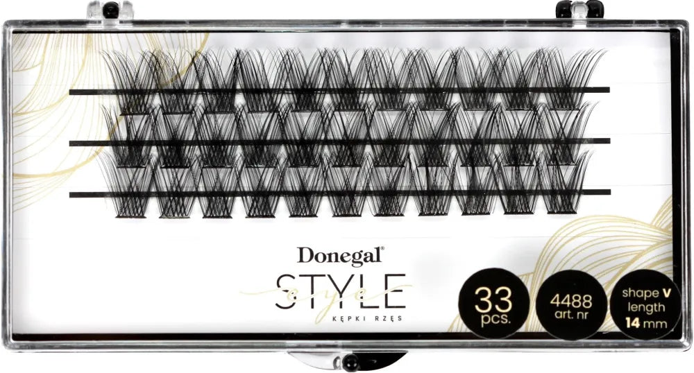DONEGAL False eyelashes V-Eye -Stilius 14mm (4488) - Kosmetika