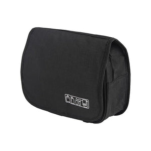 DONEGAL Folding travel cosmetic bag - organizer with transparent pocket and hook (4817) - Kosmetika