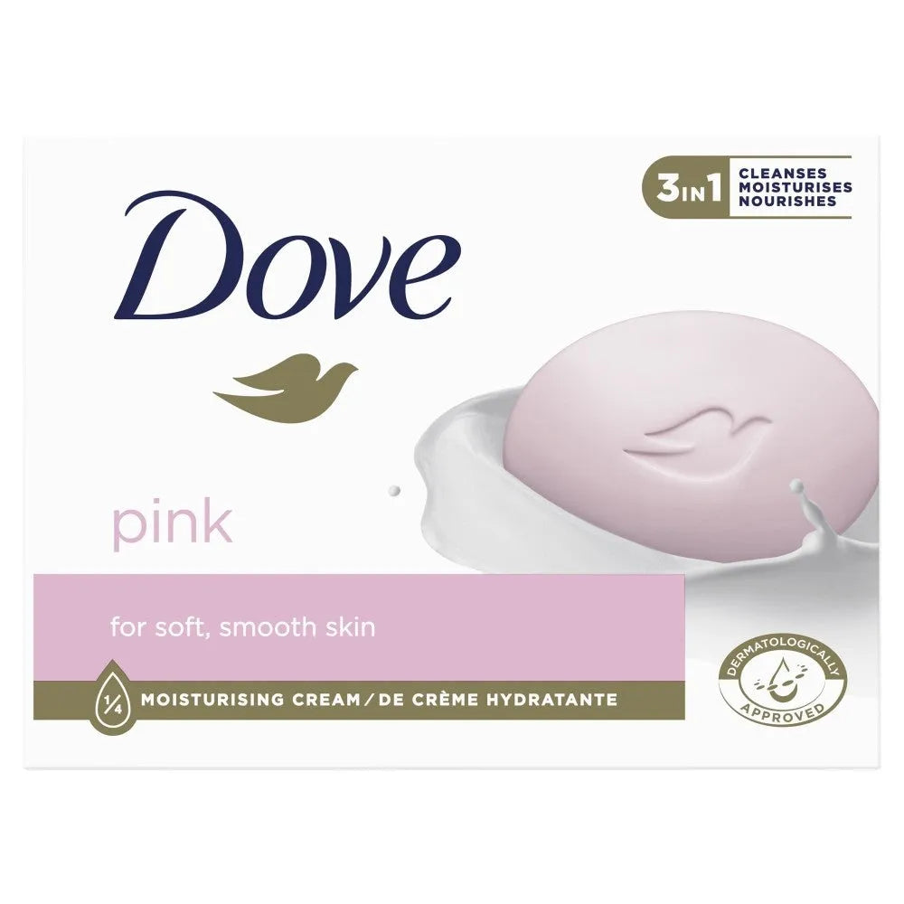 Dove Creamy 3in1 Bar Soap - Pink 90g - Higiena
