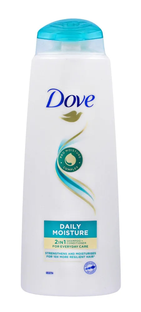 Dove Daily Moisture 2in1 šampūnas visiems plaukų tipams 400 ml - Kosmetika