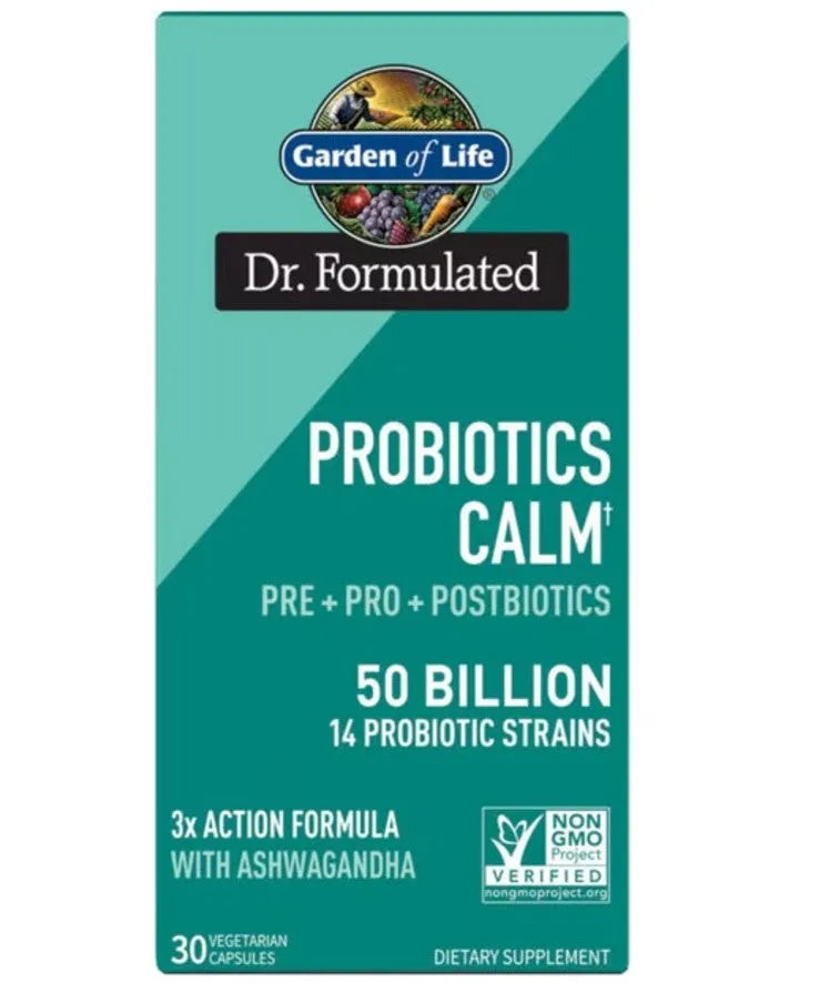 Dr. Formulated Probiotics Calm 50 Billion - 30 caps - Garden of Life - Papildai