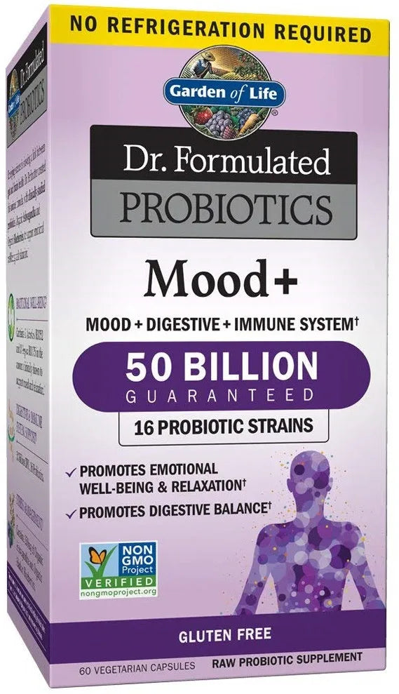 Dr. Formulated Probiotics Mood+ - 60 vcaps - Garden of Life - Papildai