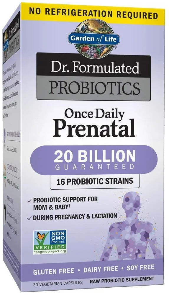 Dr. Formulated Probiotics Once Daily Prenatal - 30 vcaps - Garden of Life - Papildai