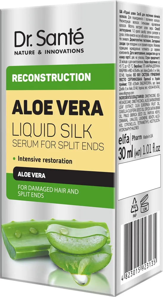 DR. SANTE Aloe Vera Serum for split ends Liquid silk 30 ml - Kosmetika