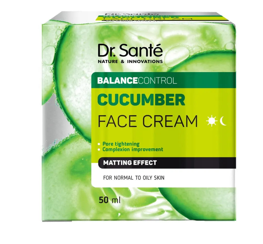 DR.SANTE Balance Control Face cream for normal and oily skin Mattifying effect Cucumber 50 ml - Kosmetika