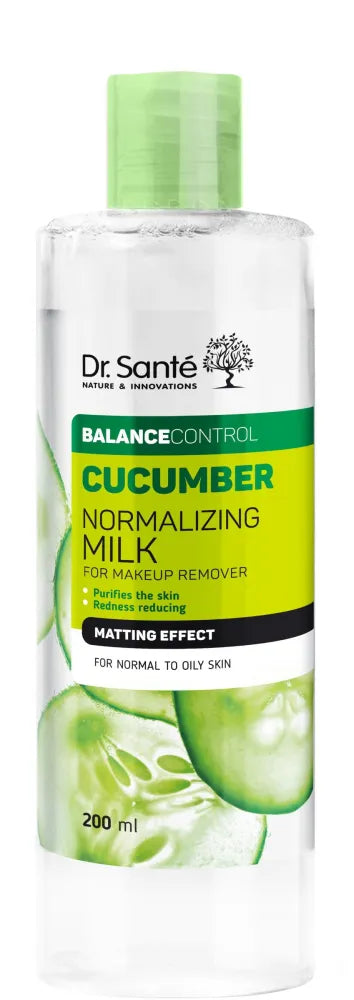 DR.SANTE Balance Control Normalizing Makeup Remover Milk Cucumber 200 ml - Kosmetika