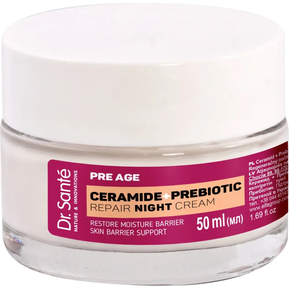 DR.SANTE Pre Age Regenerating Moisturizing Day Cream Ceramide + Prebiotic 50 ml - Kosmetika