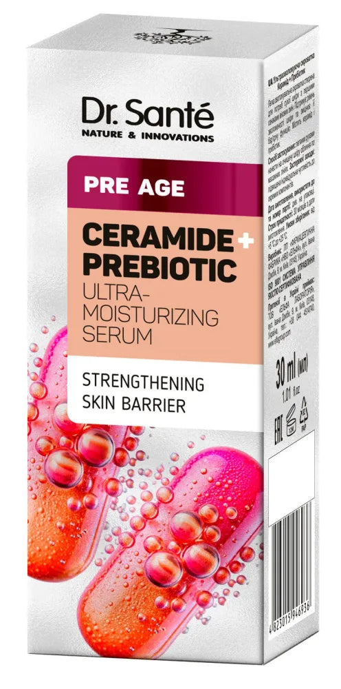 DR.SANTE Pre Age Ultra moisturizing face serum Ceramide + Prebiotic 30 ml - Kosmetika