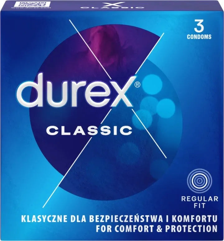 DUREX CONDOMS 3 pcs CLASSIC - Medicinos ir slaugos prekės