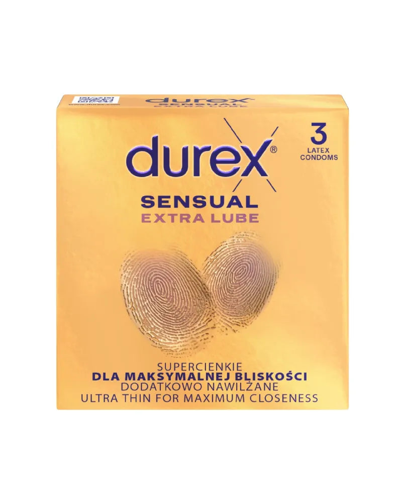 DUREX Sensual Extra Lube Super Thin Condoms - moistened 1 op.-3 pieces - Higiena