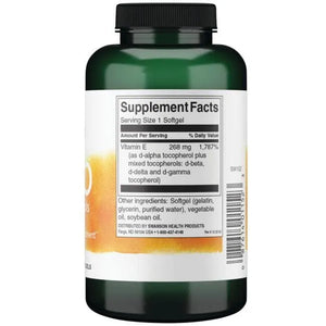E-400 Mixed Tocopherols - 400 IU - 268 mg - N250 - Swanson - Papildai