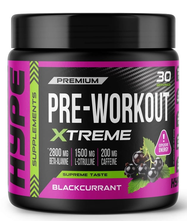 Pre-Workout Xtreme, Blackcurrant - 300g - Hype