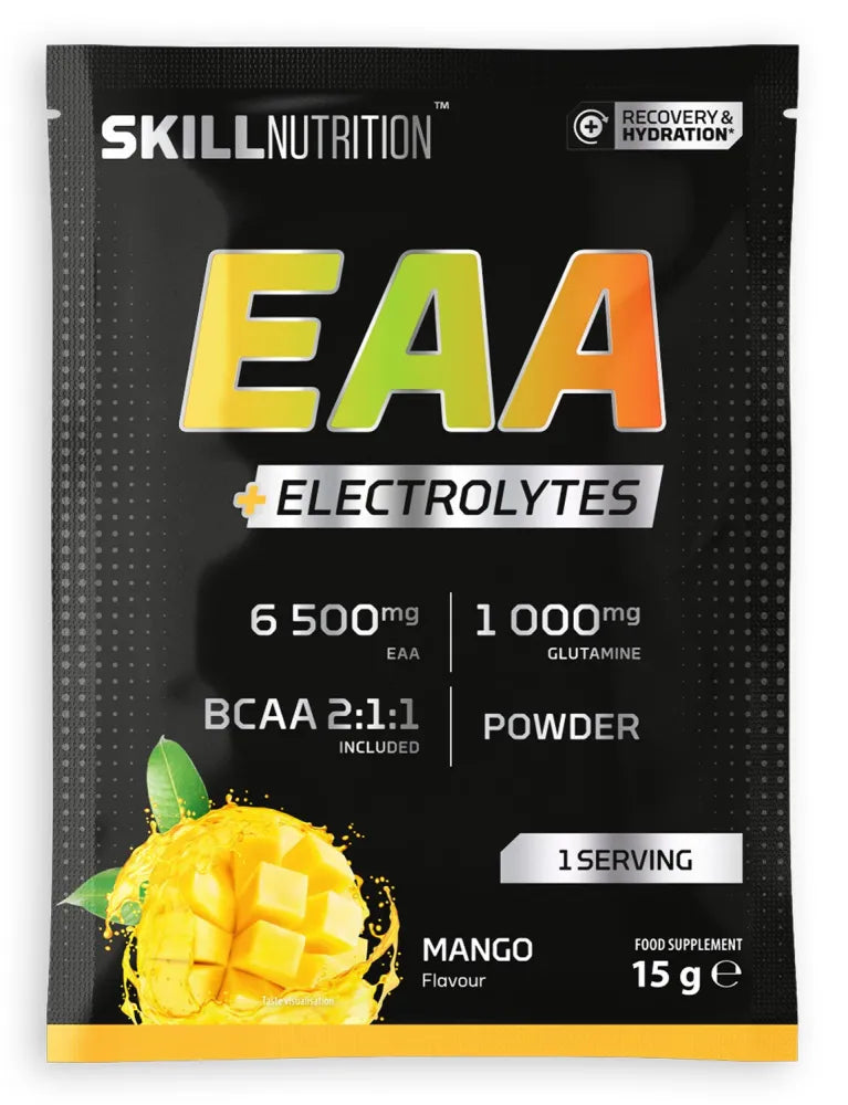 EAA + Electrolytes Mango - 15g (1 serving) - Skill Nutrition - Sporto papildai