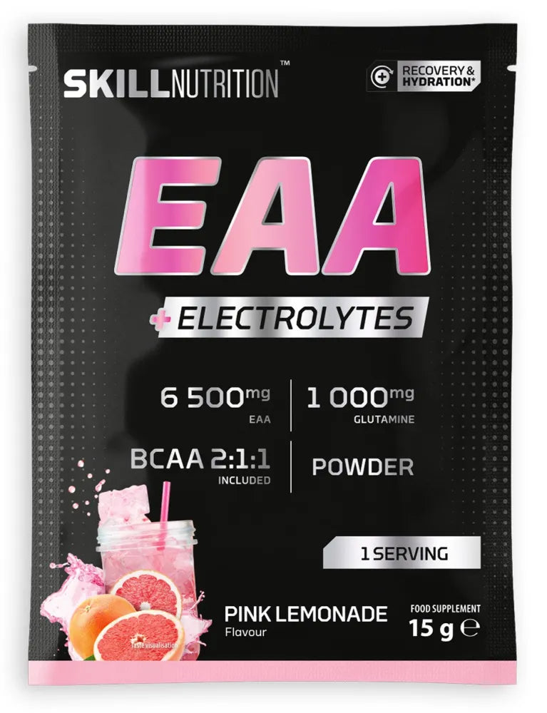EAA + Electrolytes Pink Lemonade - 15g (1 serving) - Skill Nutrition - Sporto papildai