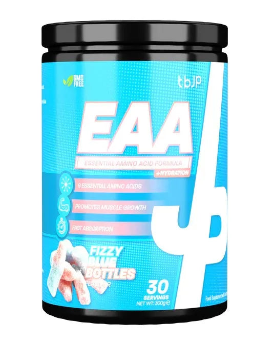 EAA + Hydration Fizzy Blue Bottles - 300g - Trained by JP - Sporto papildai