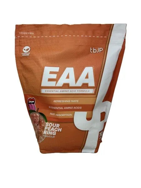 EAA Sour Peach Rings - 1000g - Trained by JP - Sporto papildai
