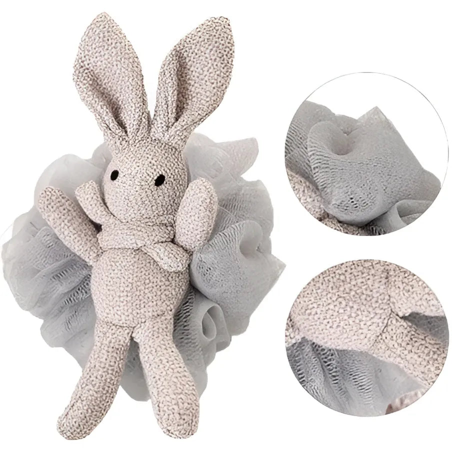 ECARLA Body wash brush - sponge BUNNY 15 cm GB10SZ - Higiena