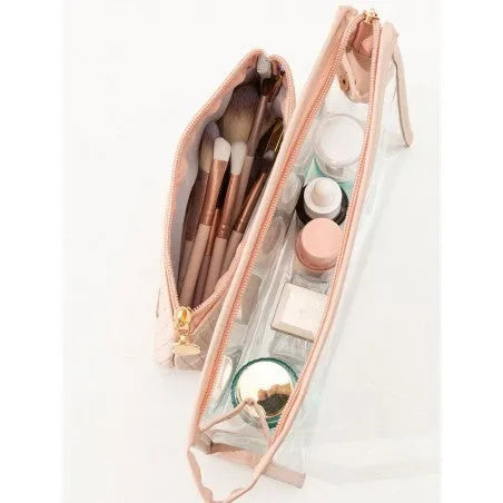 ECARLA Cosmetic bag KS102WZ2 Powder Pink 2in1 kosmetinė - Kosmetika