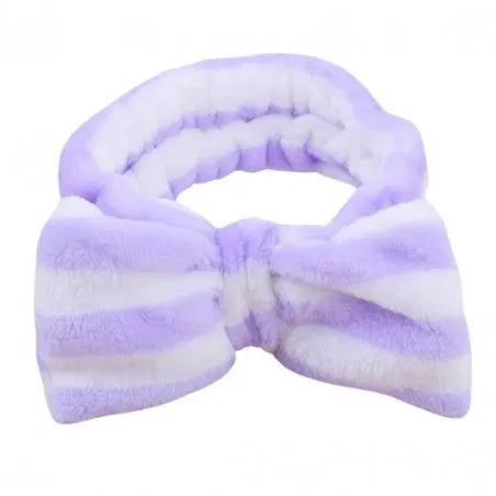 ECARLA cosmetic hairband with bow purple and white OPK18FIO - Kosmetika
