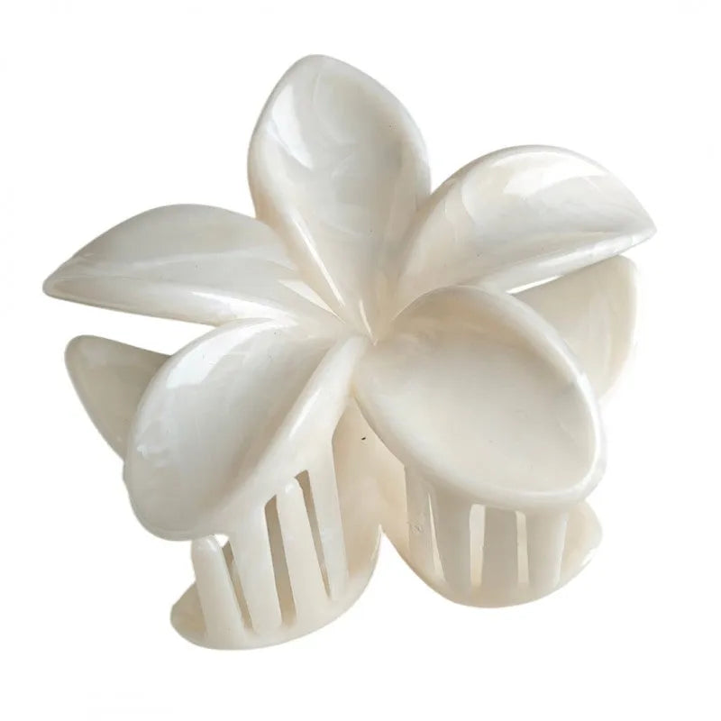 ECARLA hair clip XL Pearl flower Ivory SP407 - Kosmetika