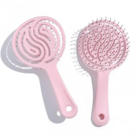 ECARLA Massage and detangling hair brush - pink SCZ14 - Kosmetika