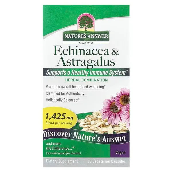 Echinacea & Astragalus 1425mg - 90 vcaps - Nature’s Answer - Papildai