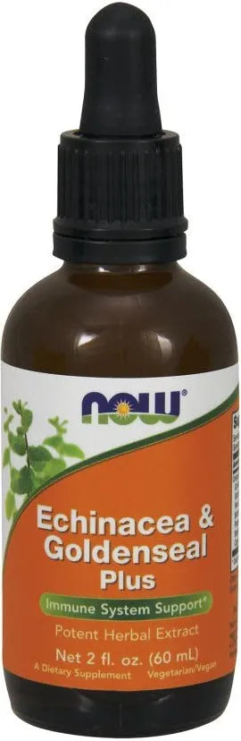 Echinacea & Goldenseal Plus - 60 ml - NOW Foods - Papildai