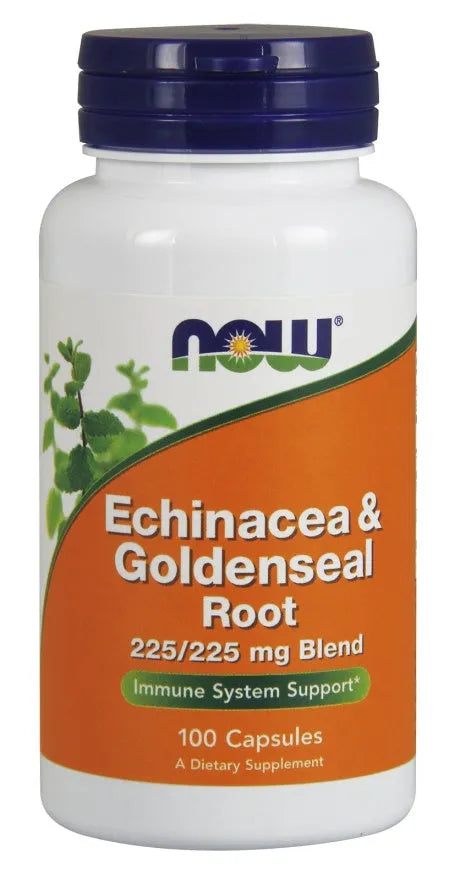 Echinacea & Goldenseal Root - 100 caps - NOW Foods - Papildai