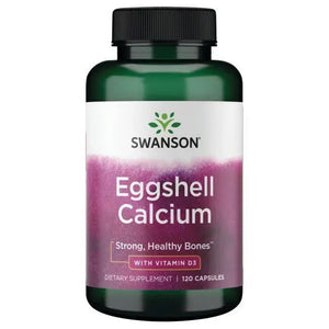 Eggshell Calcium with Vitamin D3 - Kalcis - N120 - Swanson - Papildai