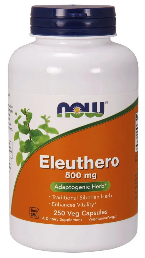 Eleuthero 500mg - 250 vcaps - NOW Foods - Papildai