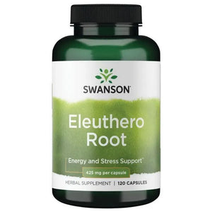 Eleuthero Root - 425 mg - N120 - Eleutero šaknis - Swanson - Papildai