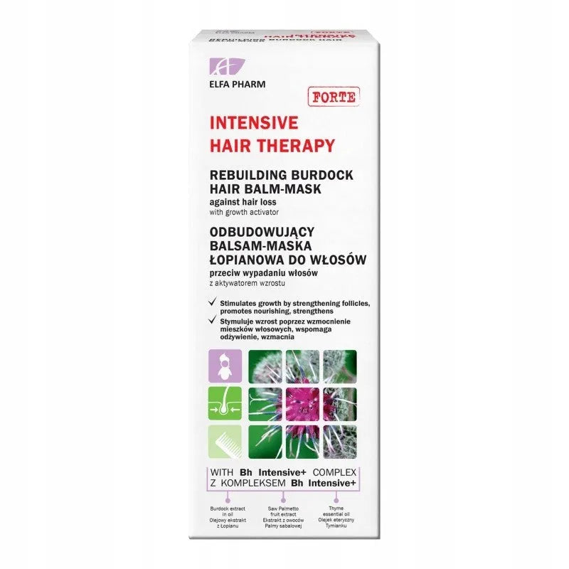 ELFA INTENSIVE Burdock Mask against hair loss 200 ml - Kosmetika