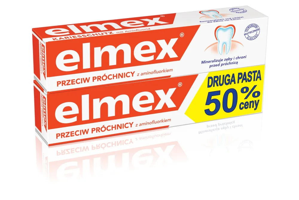Elmex dantų pasta + antra už 50% nuolaidą 75ml x 2 - Kosmetika