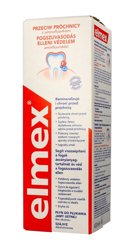 Elmex Mouthwash Anti-Caries 400ml burnos skalavimo skystis nuo ėduonies - Kosmetika