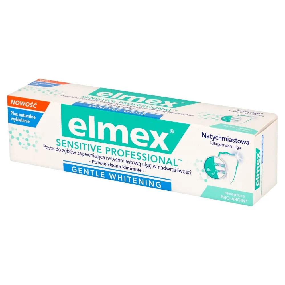 Elmex Sensitive Professional Toothpaste Švelnus Balinimas 75ml - Kosmetika