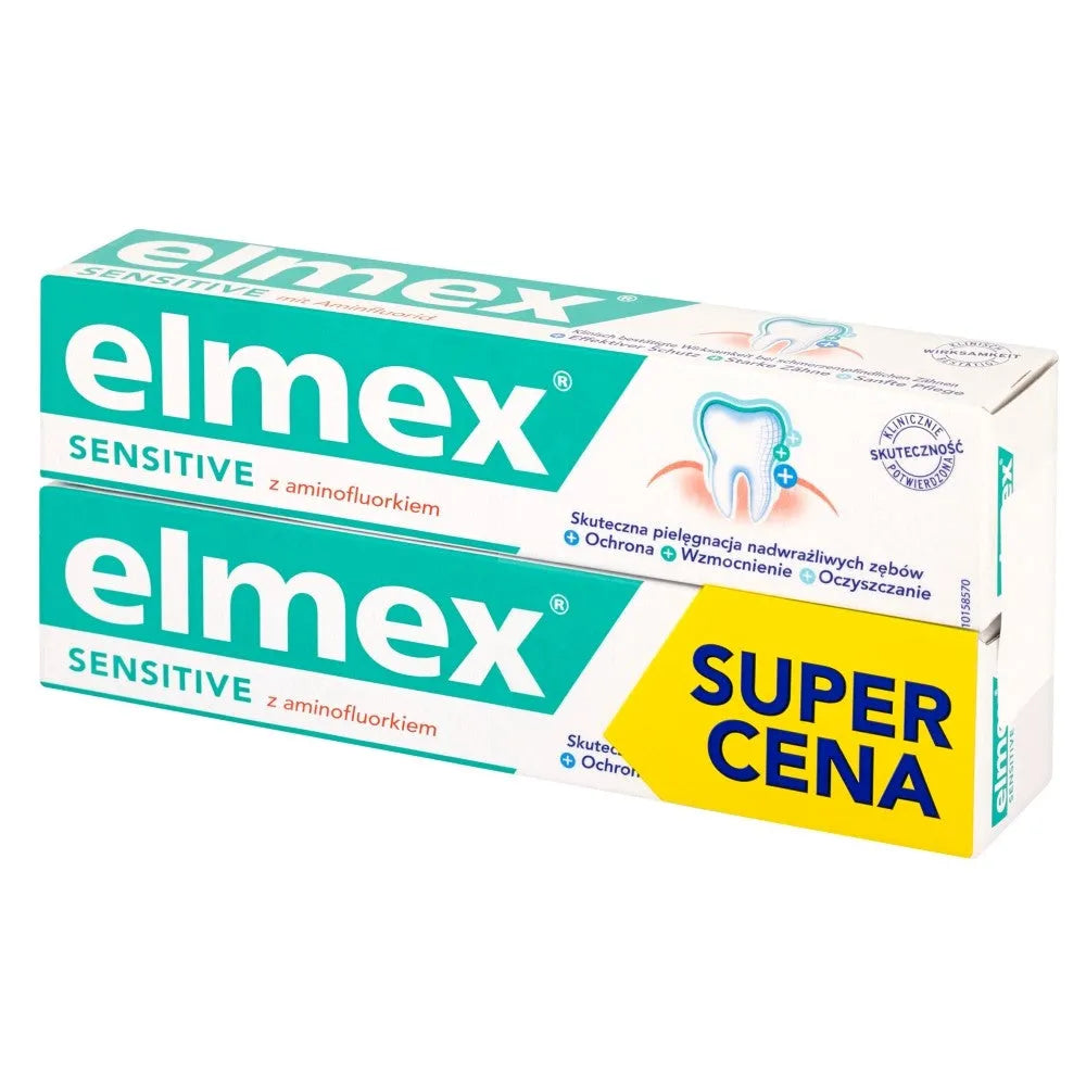 Elmex Sensitive Toothpaste 75ml + antrasis 50% nuolaida - Kosmetika