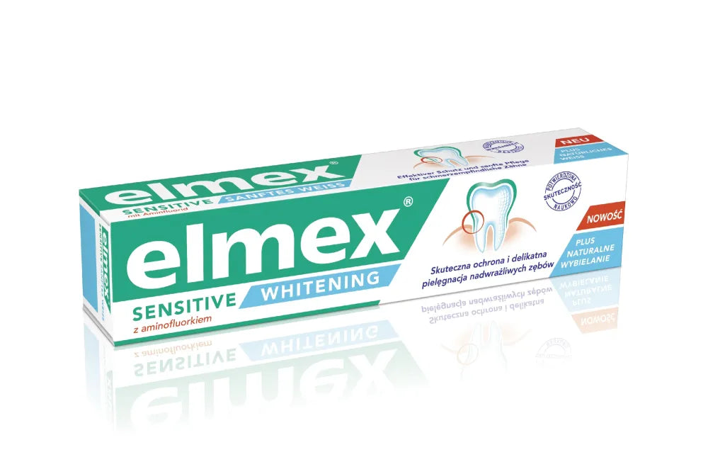 Elmex Sensitive Whitening Toothpaste balinantis dantų pasta 75ml - Kosmetika