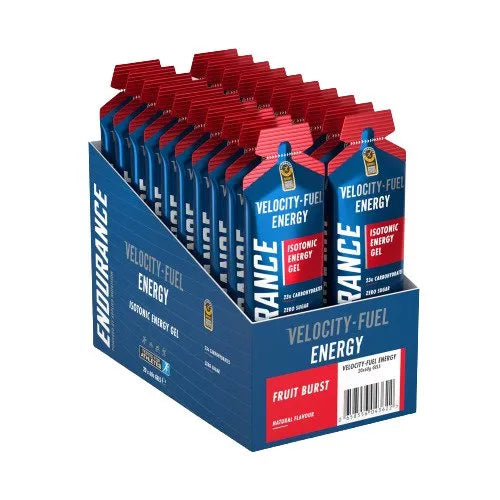 Endurance Energy Isotonic Gel Fruit Burst - 20 x 60g - Applied Nutrition - Sporto papildai