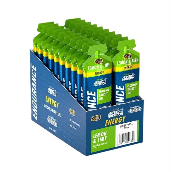 Endurance Energy Isotonic Gel Lemon & Lime - 20 x 60g - Applied Nutrition - Sporto papildai
