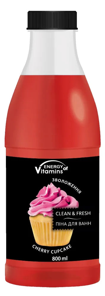 ENERGIJA VITAMINŲ Vonios Putos Cherry Cupcake 800ml - Kosmetika